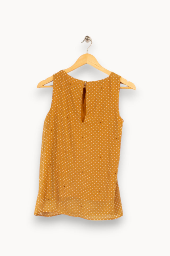 Top jaune à pois - Taille S/36