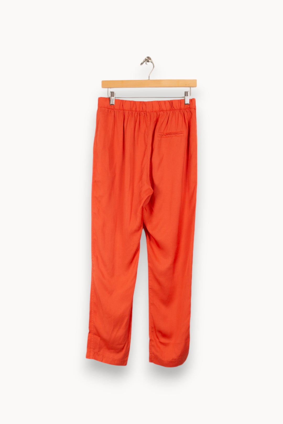 Pantalon fluide orange en lyocell -  M/38