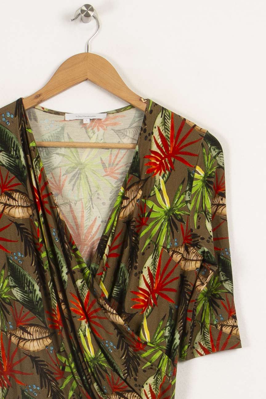 Combinaison pantalon imprimé tropical - L/40