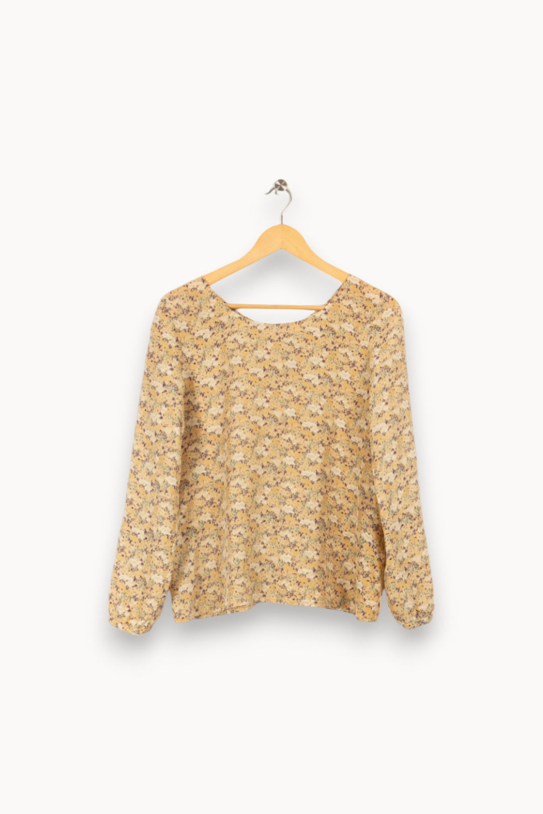 Blouse jaune à motifs - Taille XS/34