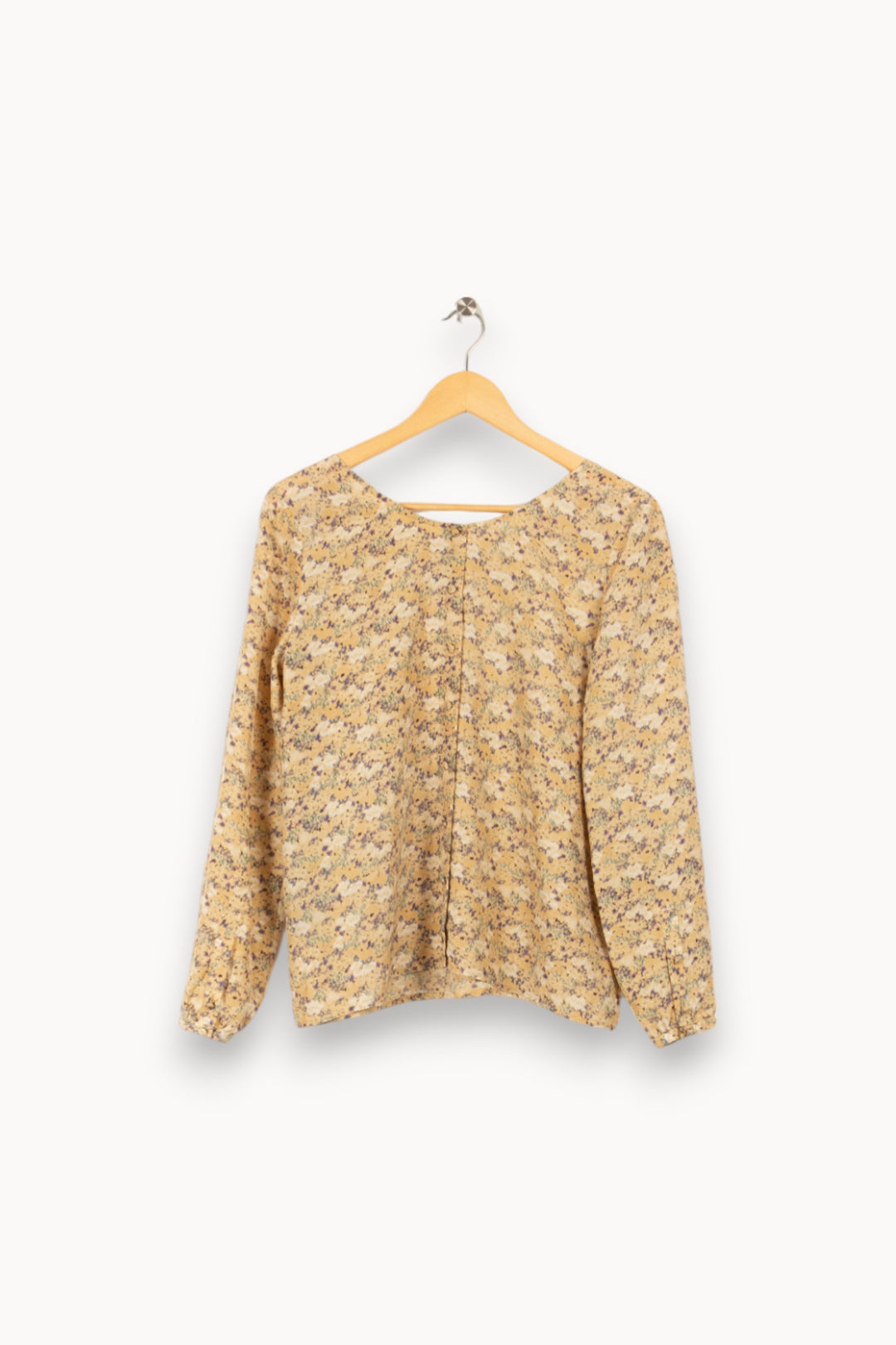 Blouse jaune à motifs - Taille XS/34