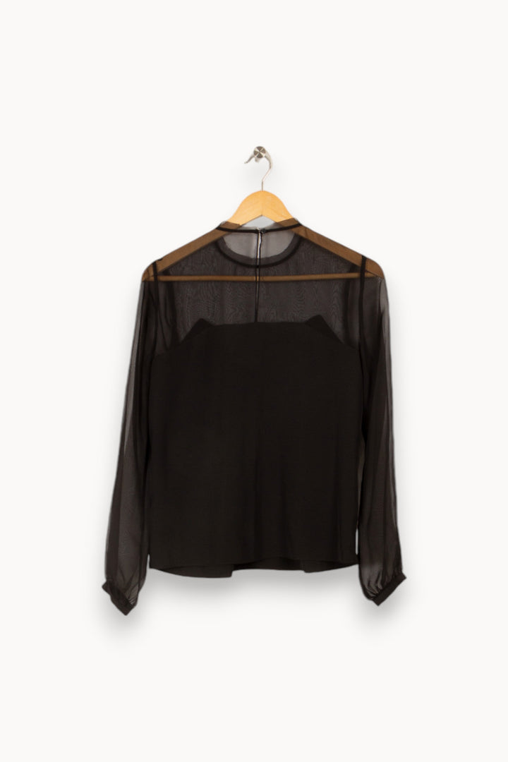 Blouse noire transparente - Taille XS/34