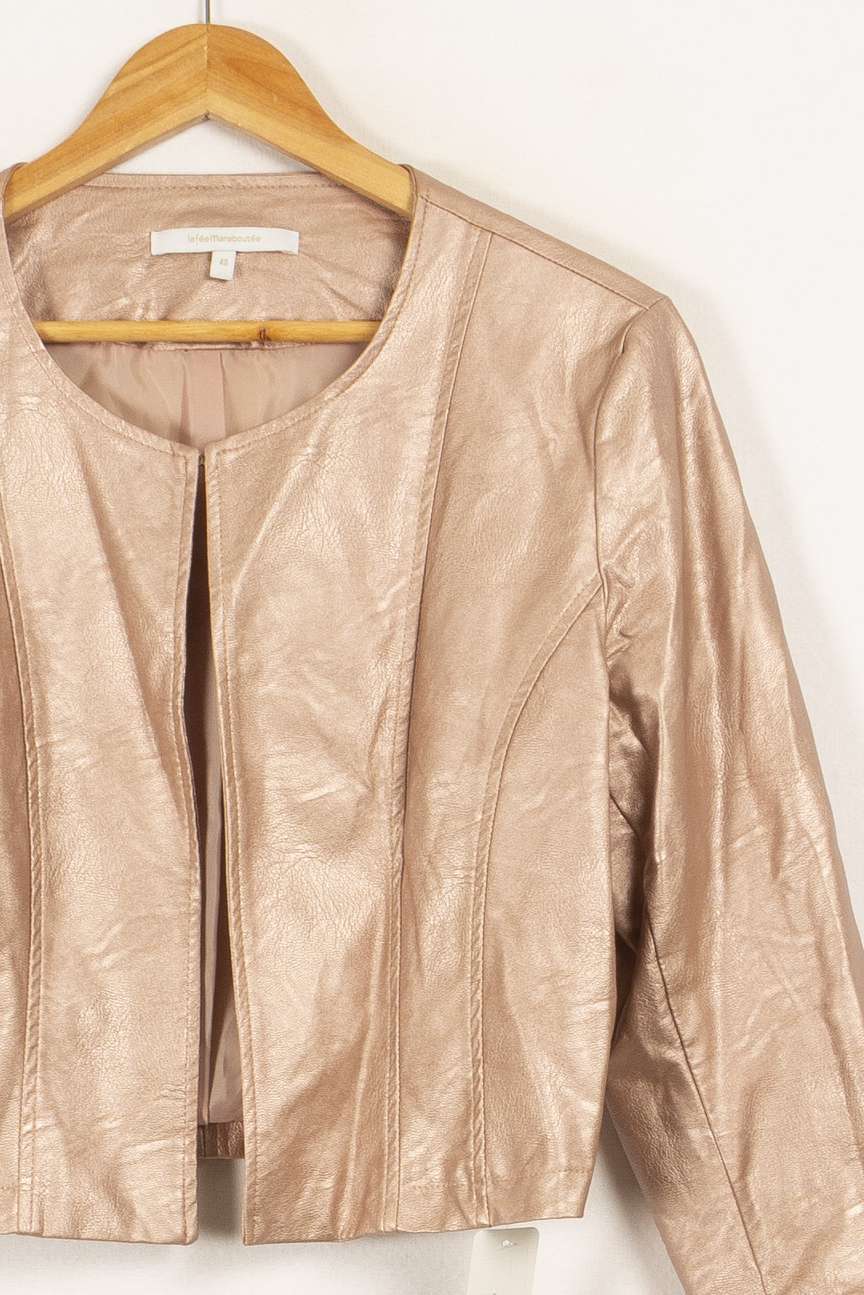 Veste courte façon cuir - L/40