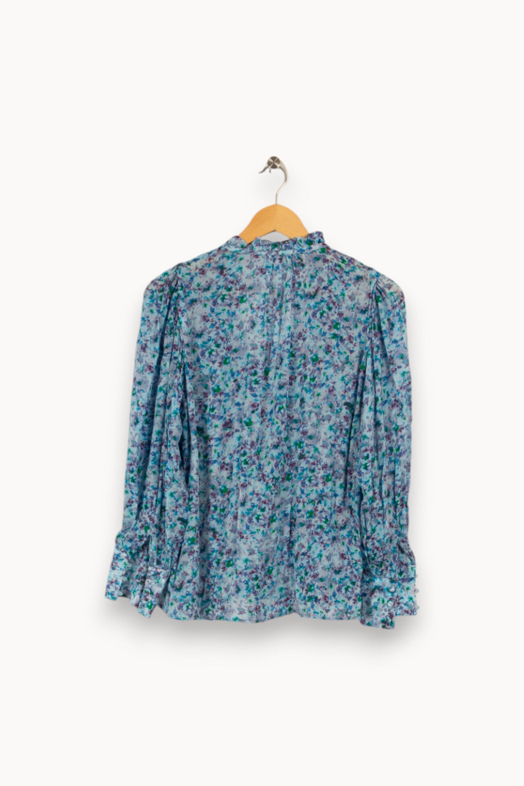 Blouse bleue à motifs - Taille M/38