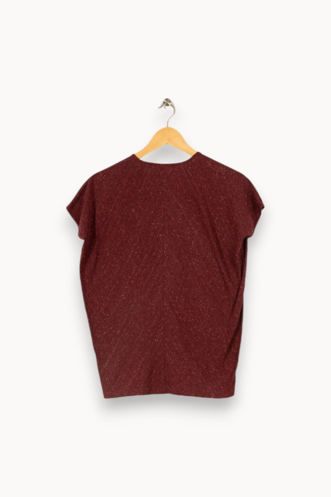 T-shirt bordeaux - Taille S/36