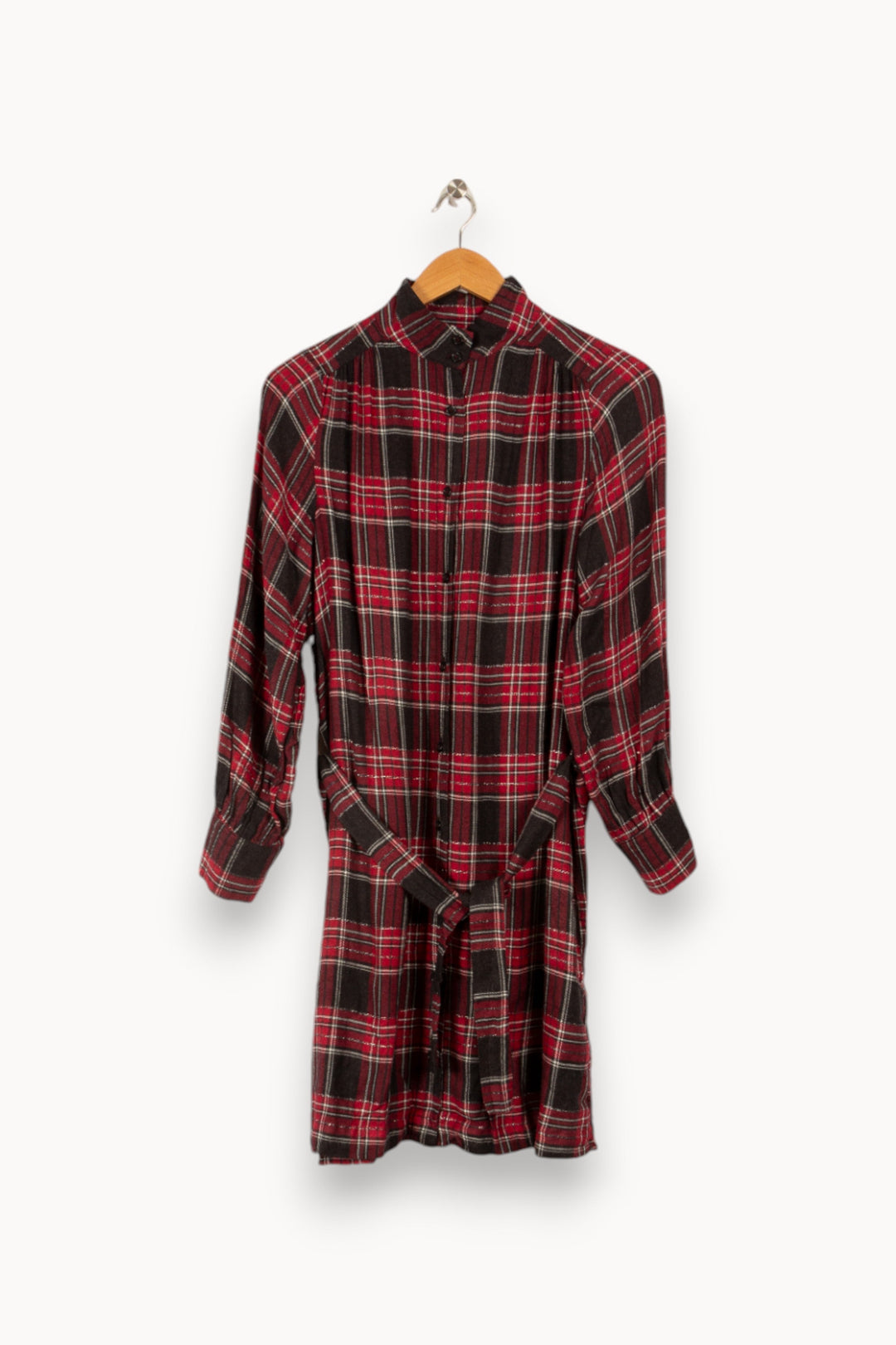 Robe chemise à carreaux ample - S/36