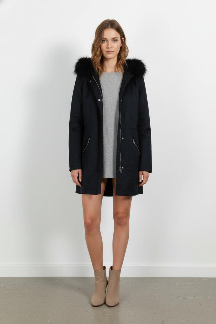 Parka Bleu et Noir - Taille S/36 de la marque ZAPA | PARAD15389 - Vendu par Paradigme - Image 1