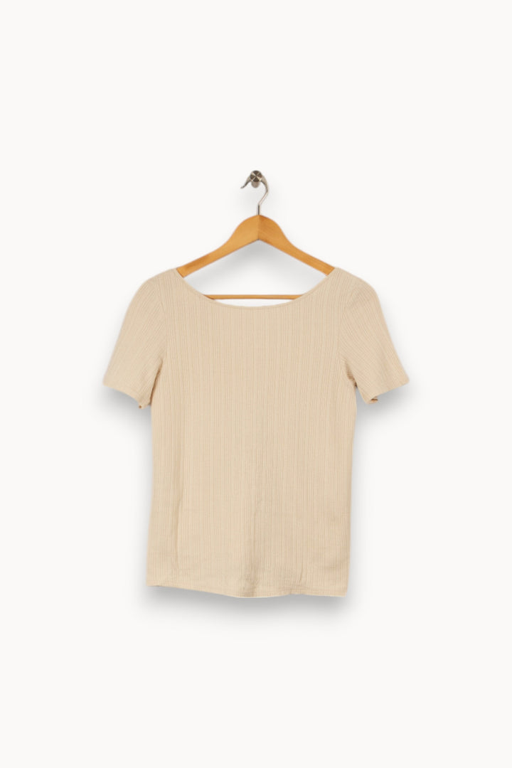 T-shirt beige - Taille XS/34