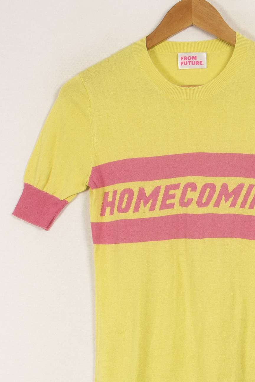 T-shirt jaune et rose - Taille S/36 de la marque From Future | PARAD15425 - Vendu par Paradigme - Image 2