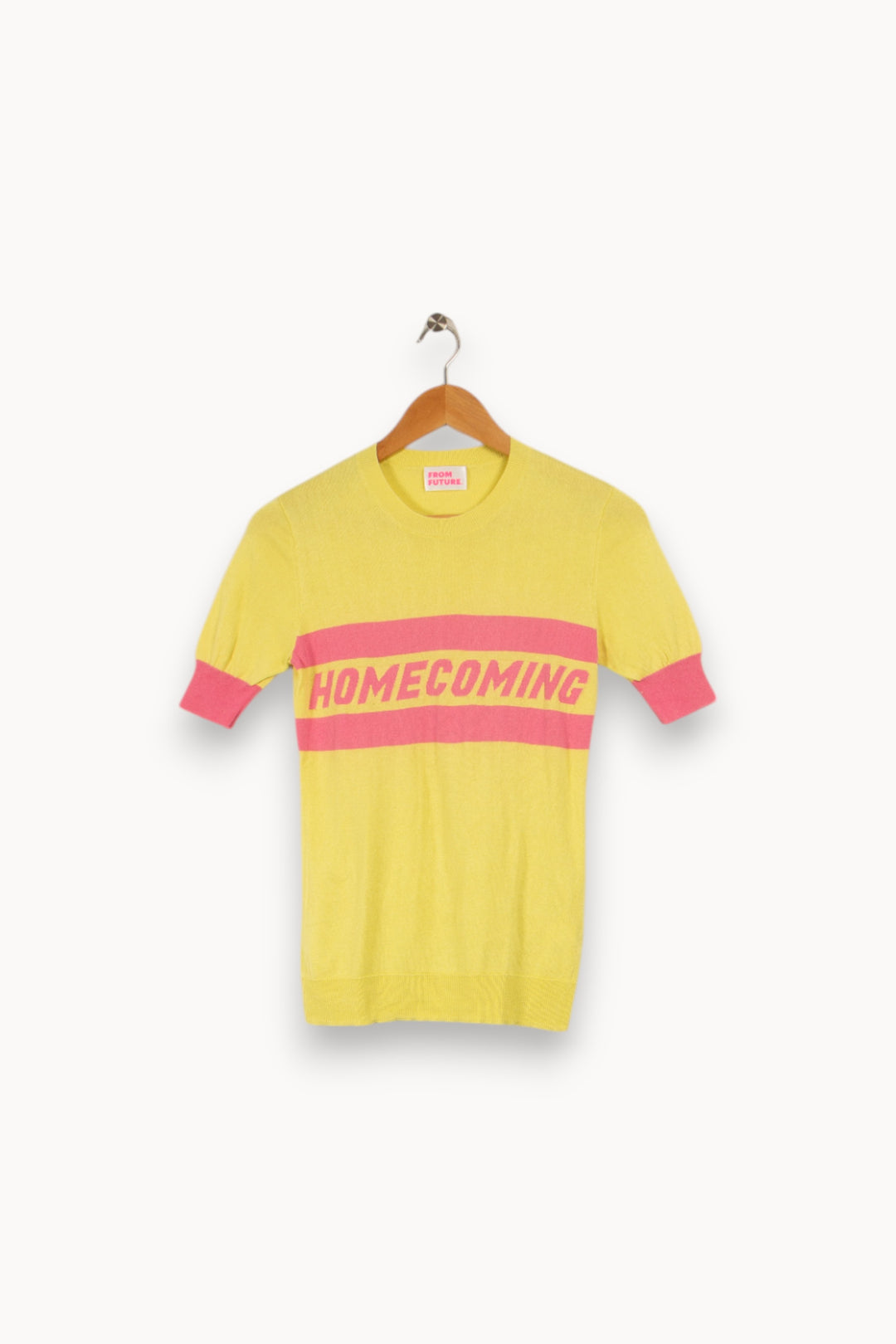 T-shirt jaune et rose - Taille S/36 de la marque From Future | PARAD15425 - Vendu par Paradigme - Image 1