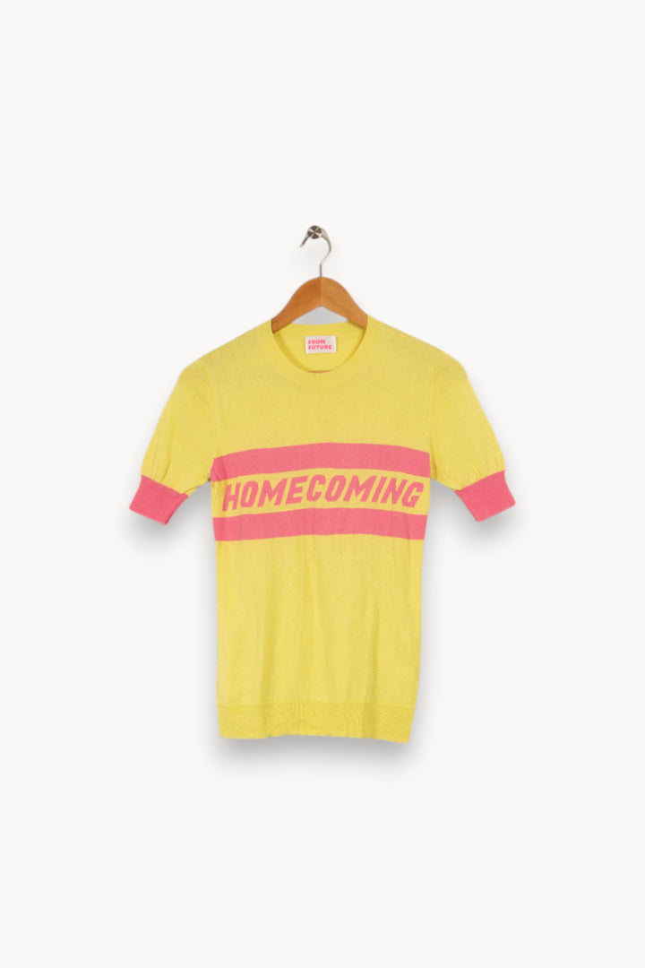 T-shirt jaune et rose - Taille S/36 de la marque From Future | PARAD15425 - Vendu par Paradigme - Image 1
