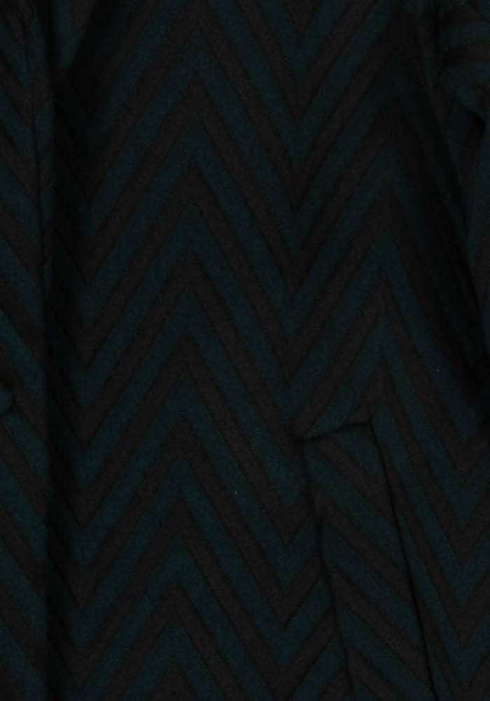 Manteau Vert et Noir - Taille S/36 de la marque La Fée Maraboutée | PARAD15440 - Vendu par Paradigme - Image 3