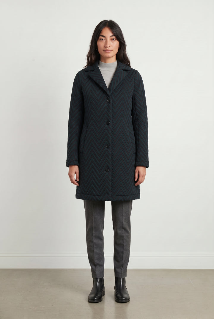 Manteau Vert et Noir - Taille S/36 de la marque La Fée Maraboutée | PARAD15440 - Vendu par Paradigme - Image 1