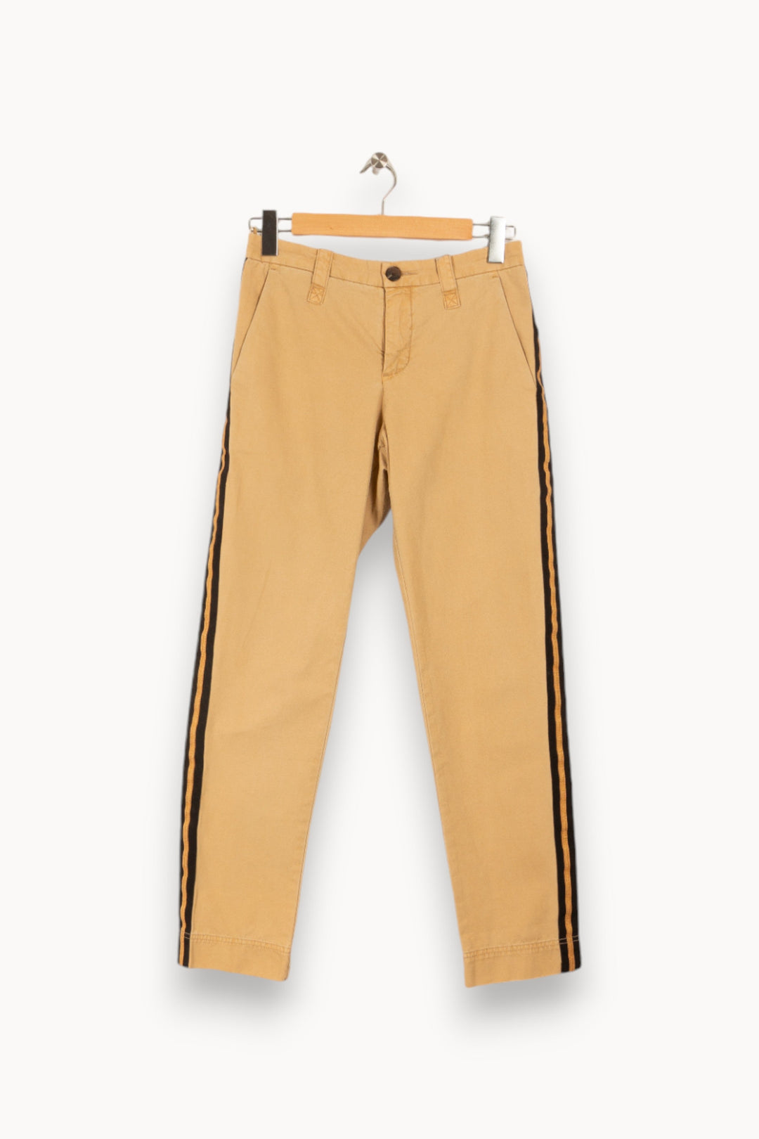 Pantalon beige à bandes noires - Taille S/36