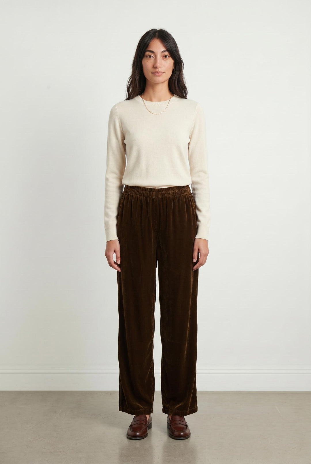 Pantalon Large Marron - Taille XXS/32 de la marque Louise Misha | PARAD15499 - Vendu par Paradigme - Image 1