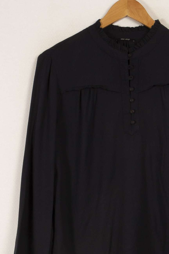 Blouse bleue foncée - Taille M/38 de la marque One Step | PARAD15513 - Vendu par Paradigme - Image 2