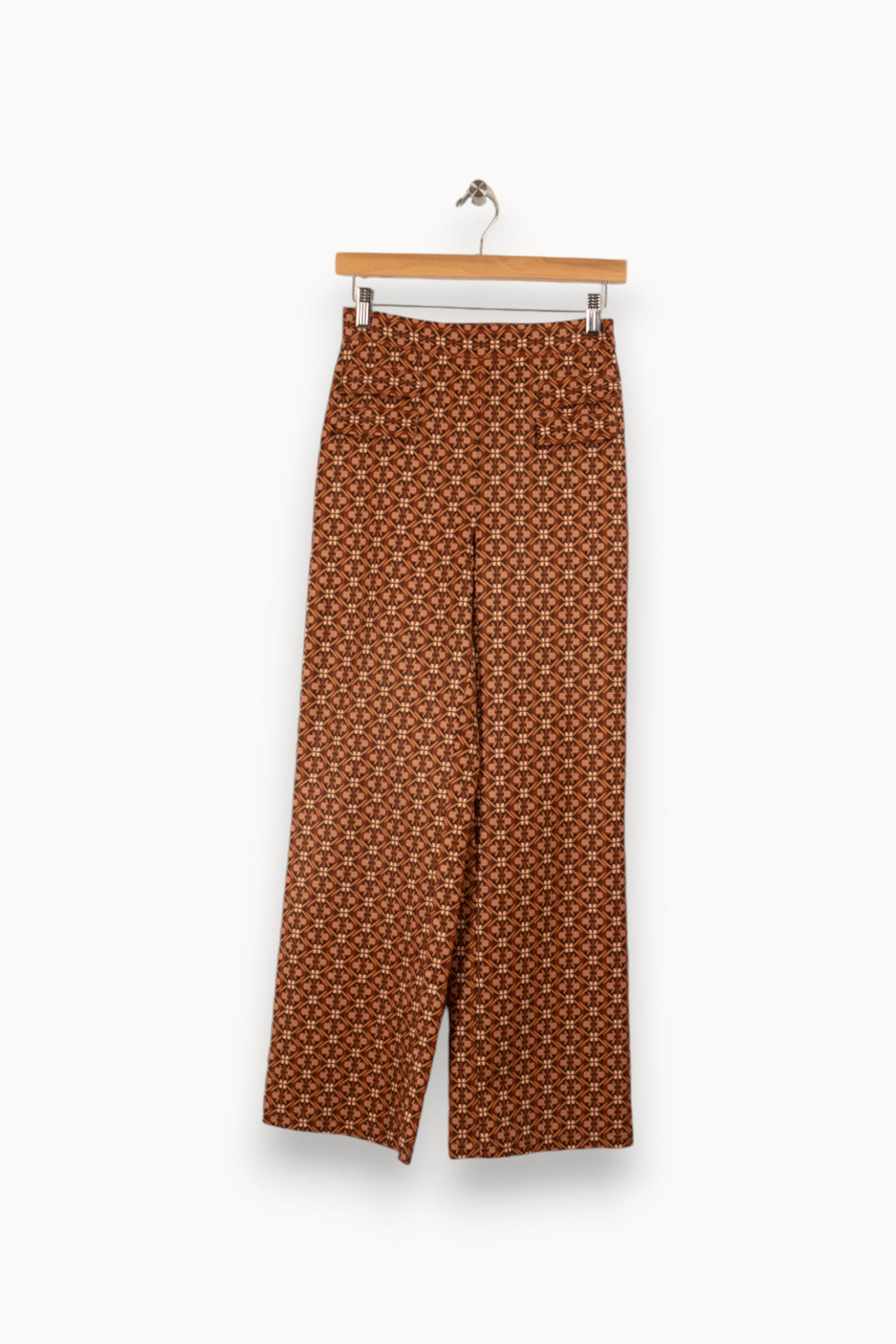 Pantalon marron à motifs - Taille XS/34