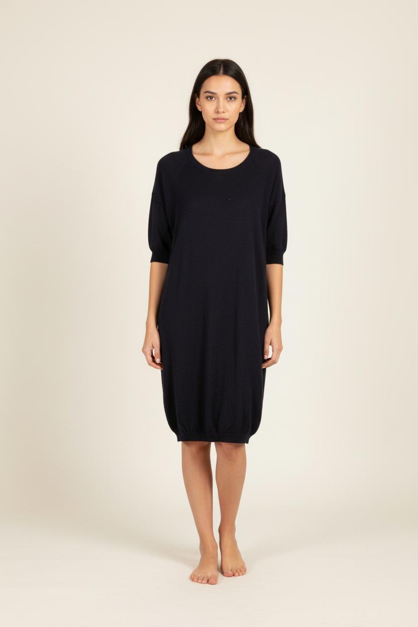 Robe-pull bleu foncé - Taille S/36