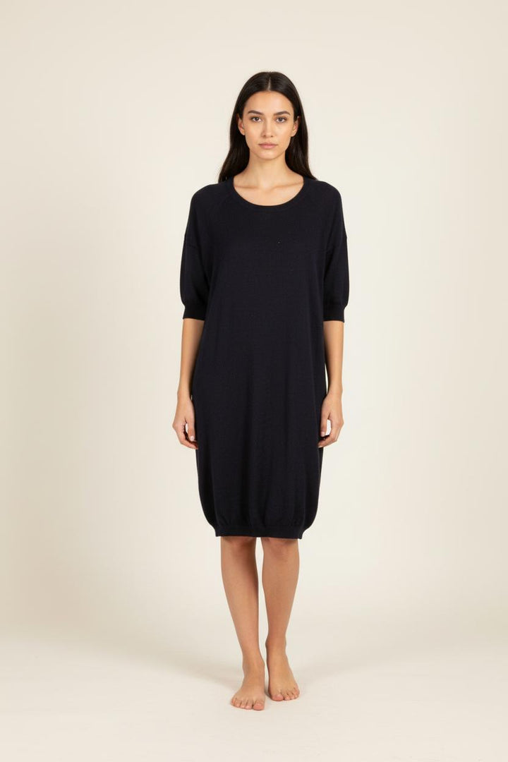 Robe-pull bleu foncé - Taille S/36