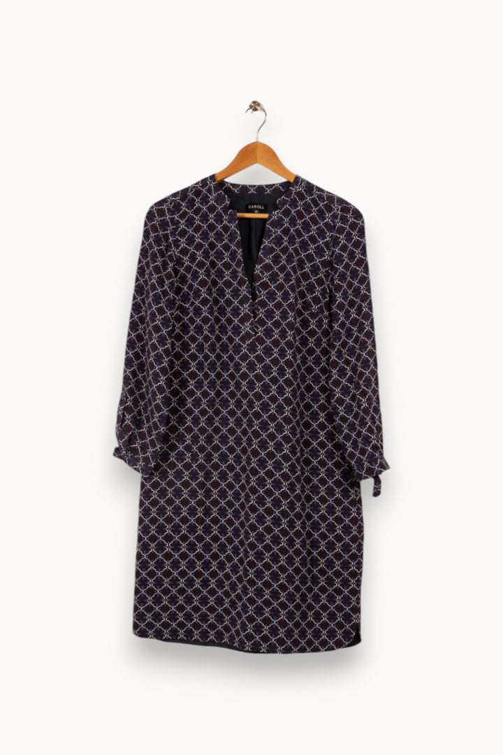 Robe bleue à motifs - Taille M/38