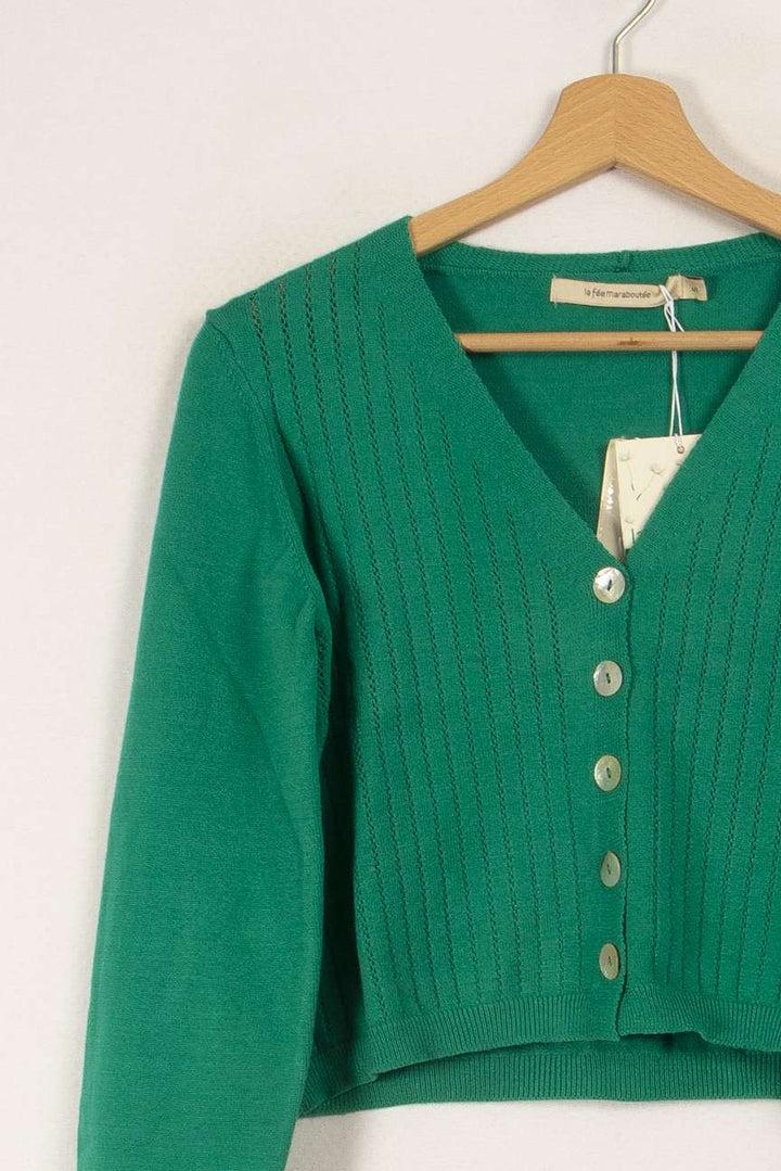 Cardigan vert - Taille S/36