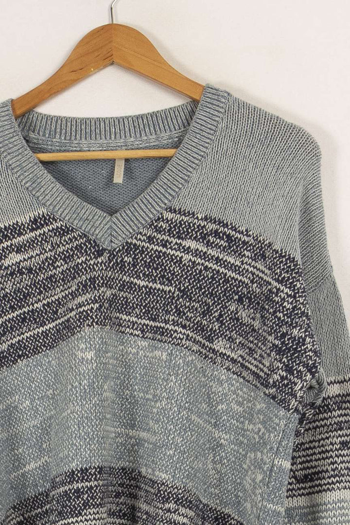 Pull en maille bleu - Taille S/36