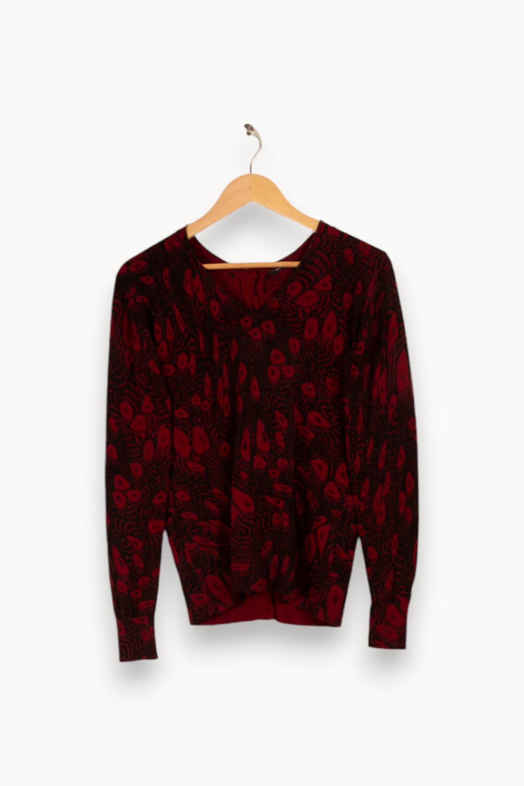 Pull bordeaux - Taille S/36