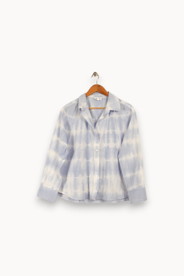 Chemise bleue et blanche - Taille S/36