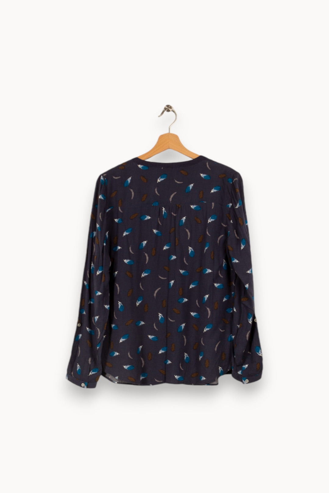 Blouse bleue à motifs - Taille M/38