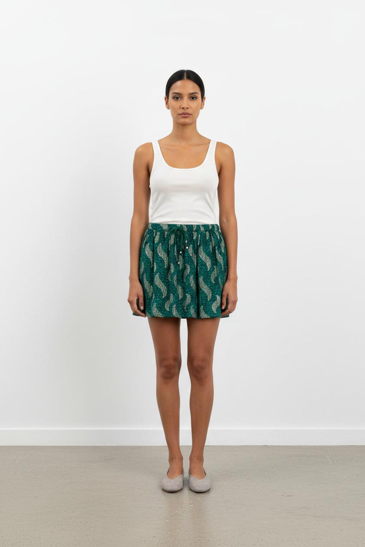 Jupe courte verte - Taille S/36