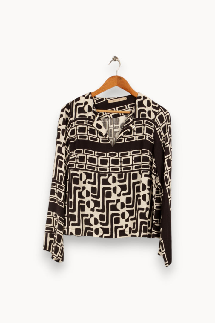 Blouse noire et blanche - Taille M/38