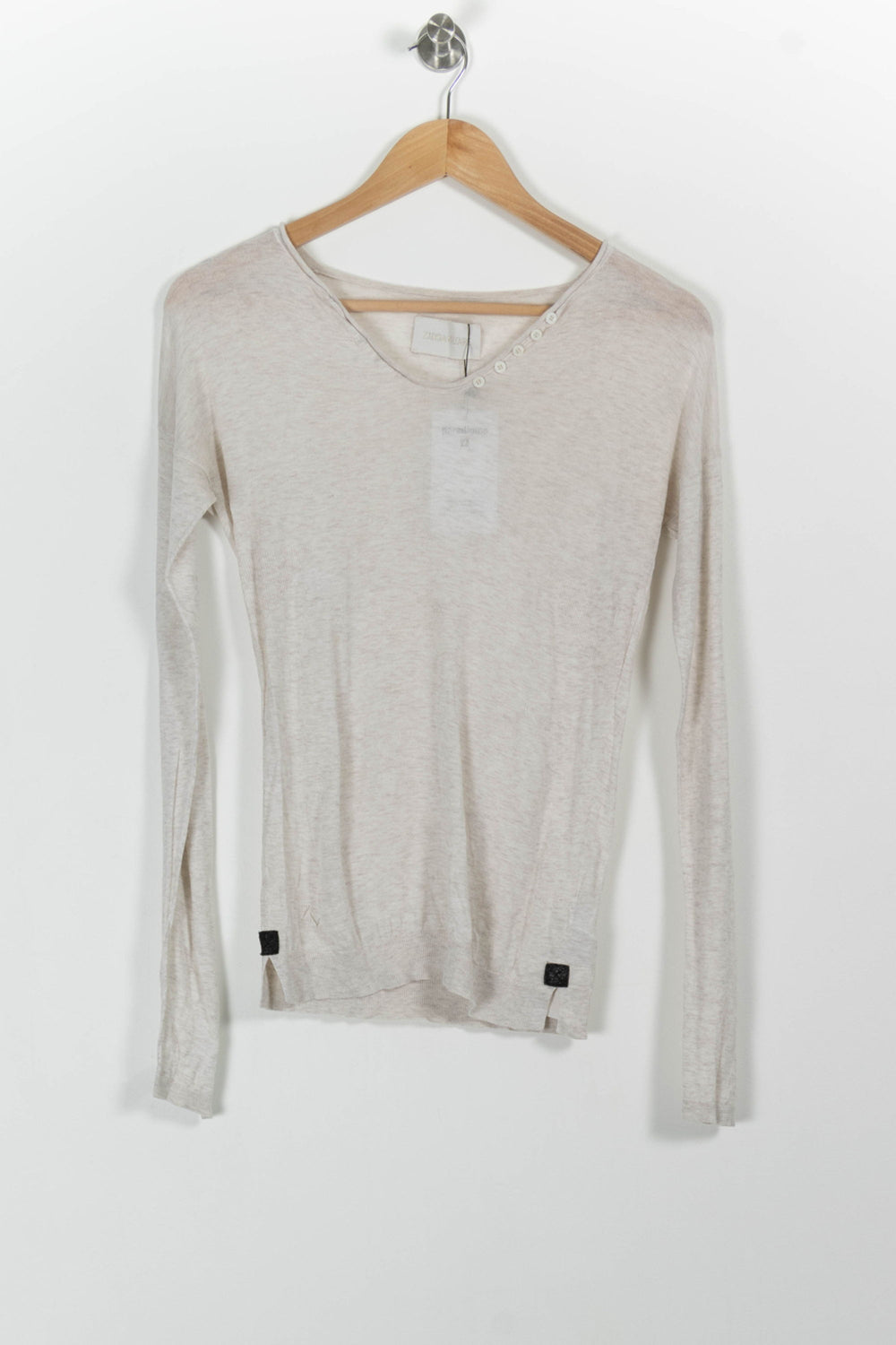 Pull Gris clair - Taille XS/34 de la marque Zadig&Voltaire | PARAD15822 - Vendu par Paradigme - Image 2