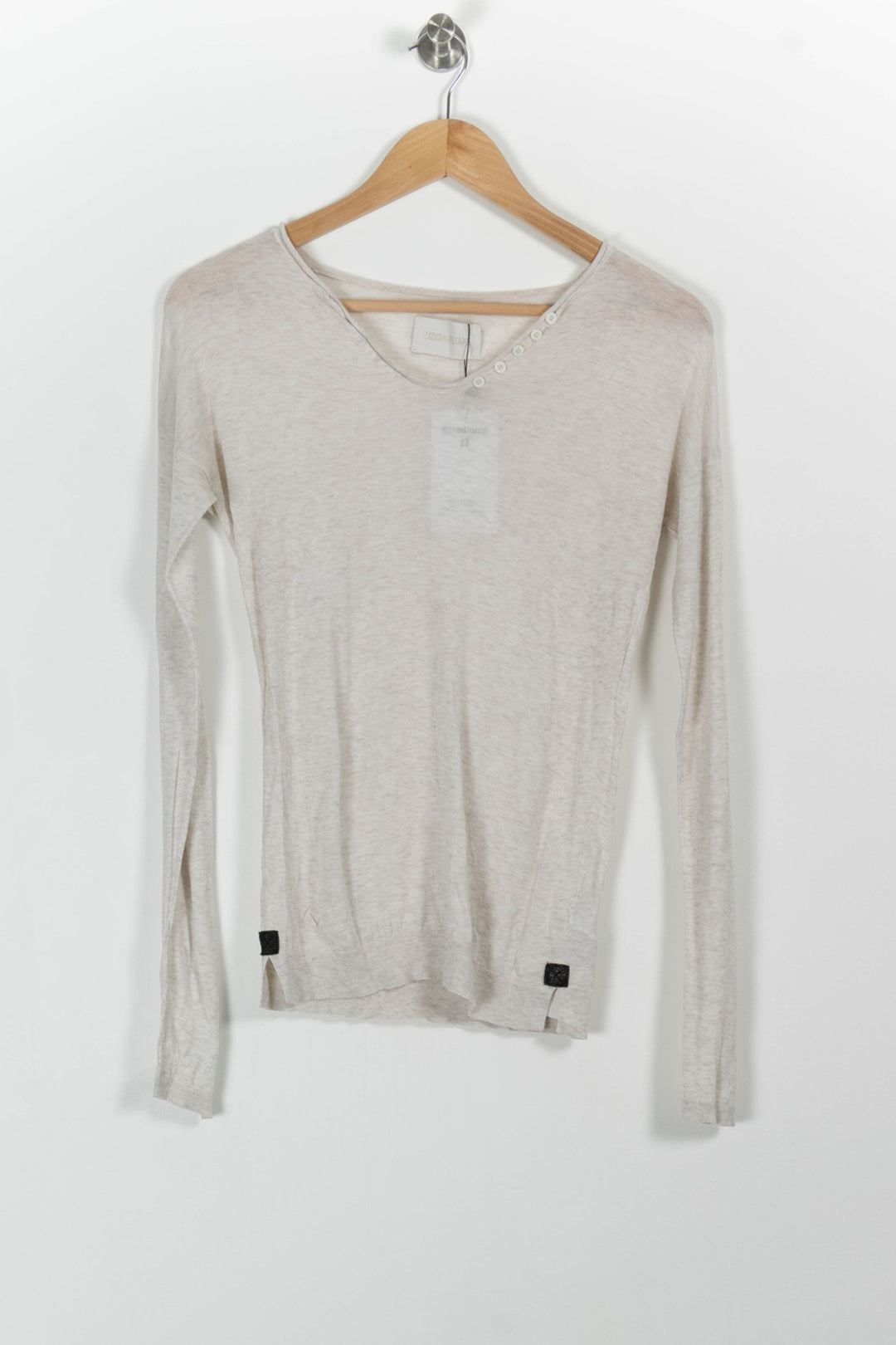 Pull Gris clair - Taille XS/34 de la marque Zadig&Voltaire | PARAD15822 - Vendu par Paradigme - Image 2
