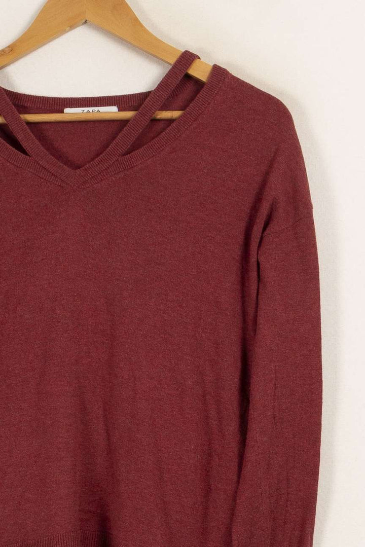 Pull bordeaux - Taille S/36