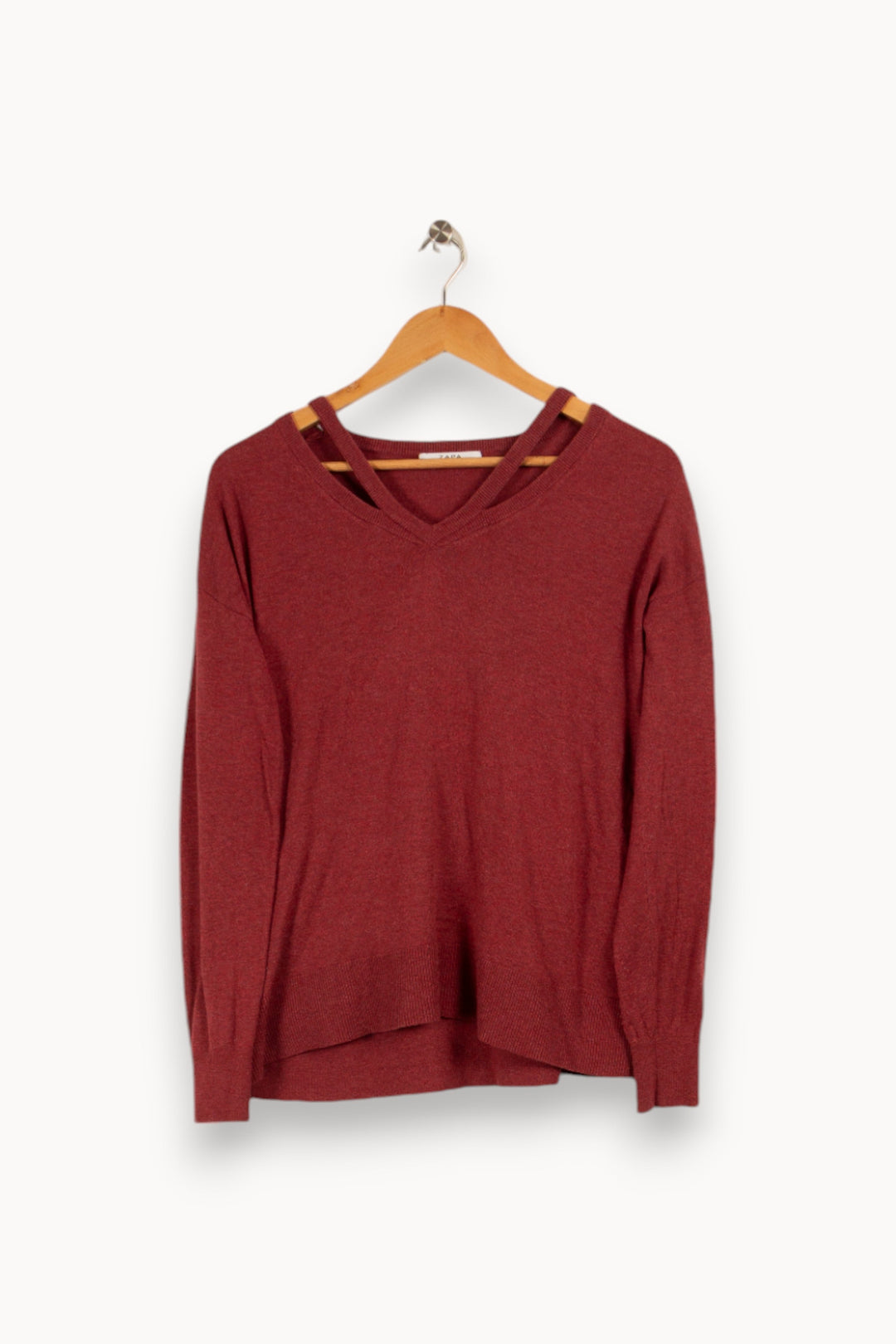 Pull bordeaux - Taille S/36