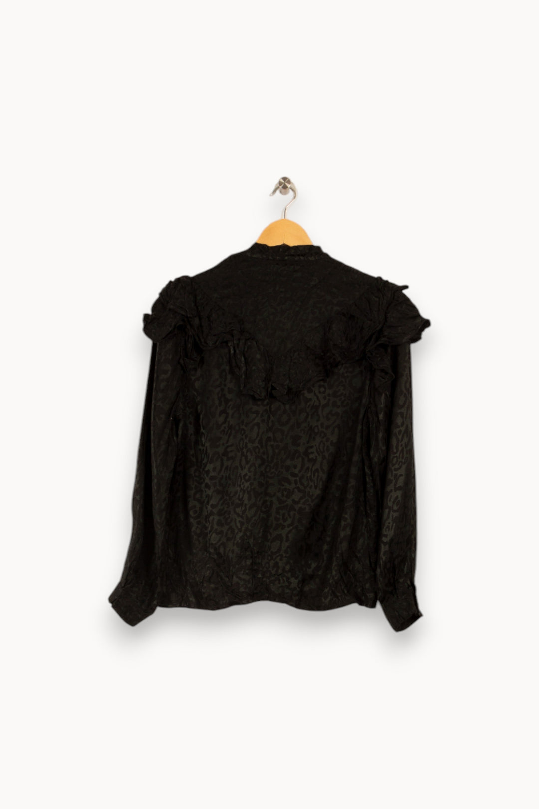 Blouse vert foncé et noire - Taille S/36