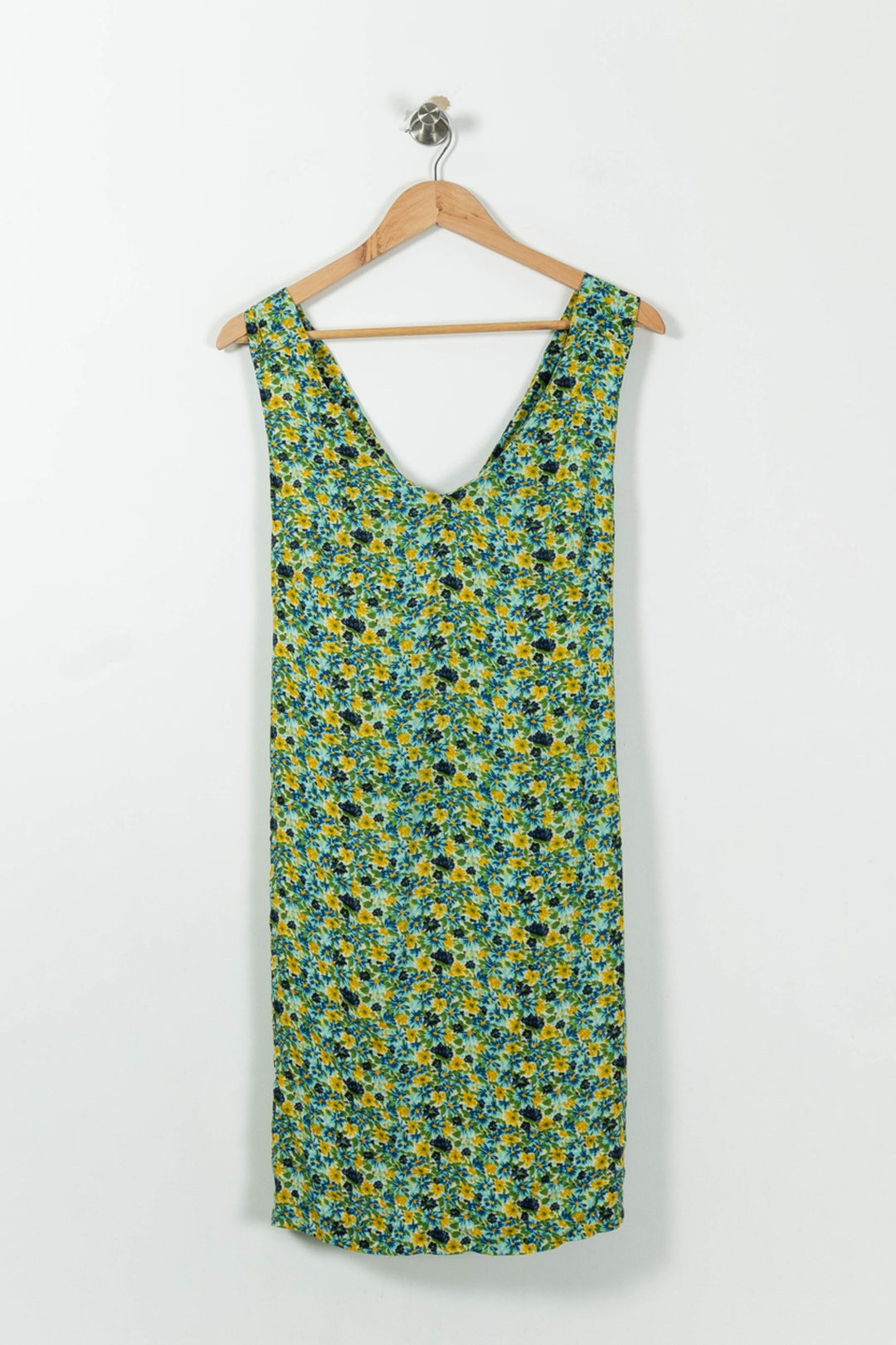 Robe Fleurie Verte et Jaune - Taille S/36 de la marque Bimba y Lola | PARAD15860 - Vendu par Paradigme - Image 2