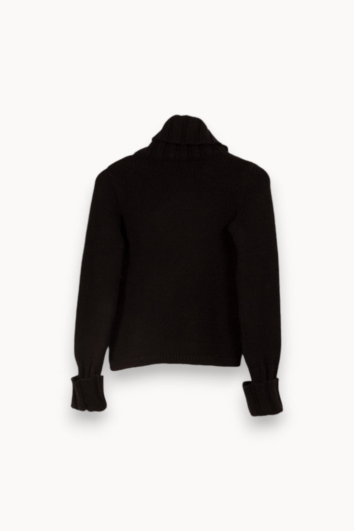 Pull en maille noir à col roulé - Taille S/36