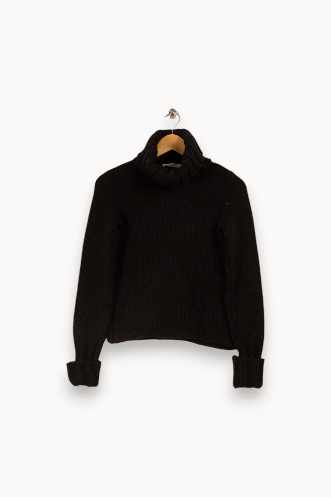 Pull en maille noir à col roulé - Taille S/36