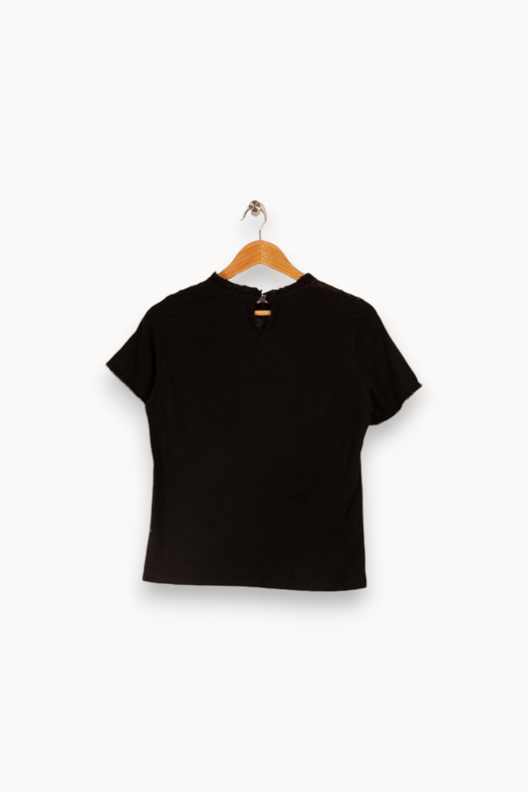 T-shirt noir avec détails - Taille M/38