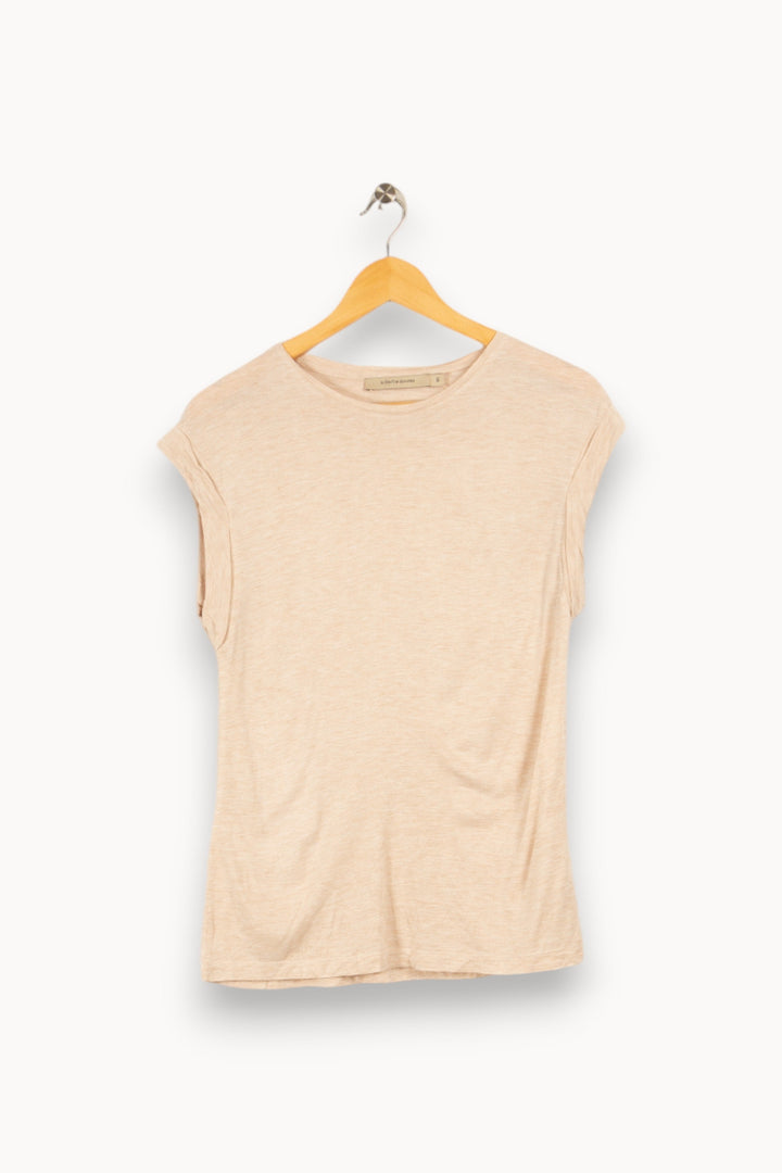 T-shirt beige - Taille XS/34