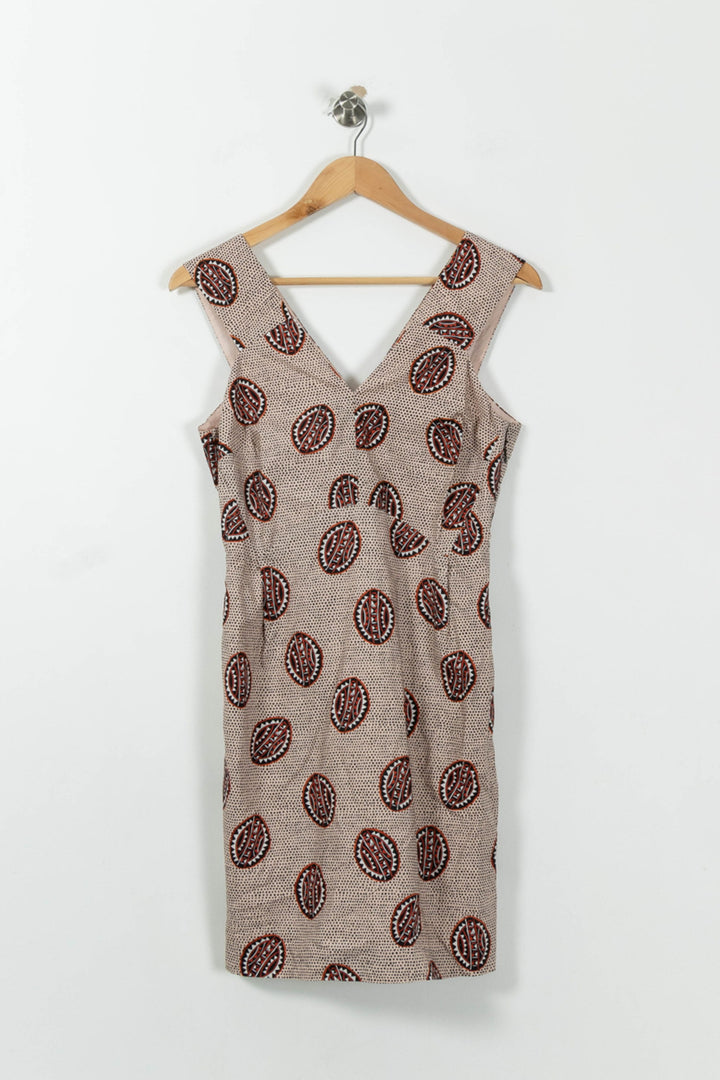 Robe Sans Manches Beige et Marron - Taille XS/34 de la marque Bimba y Lola | PARAD15892 - Vendu par Paradigme - Image 2
