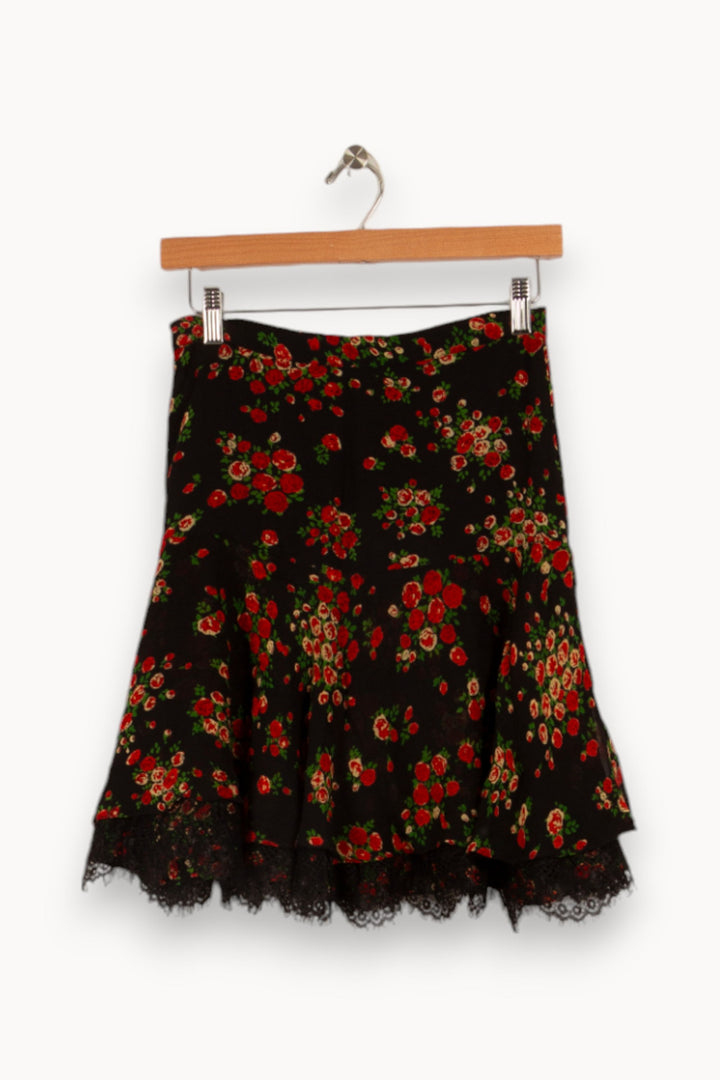 Jupe Noire et Rouge - Taille S/36 de la marque Derhy | PARAD15905 - Vendu par Paradigme - Image 4