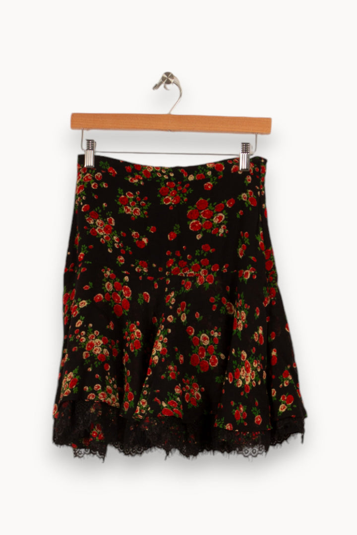 Jupe Noire et Rouge - Taille S/36 de la marque Derhy | PARAD15905 - Vendu par Paradigme - Image 2