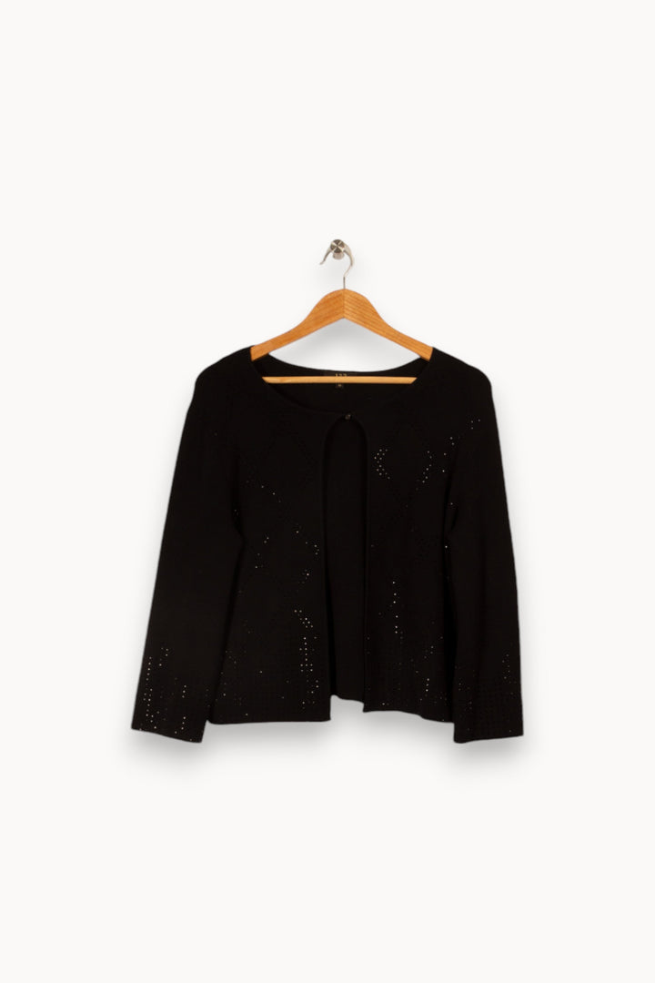 Cardigan noir avec détails - Taille M/38