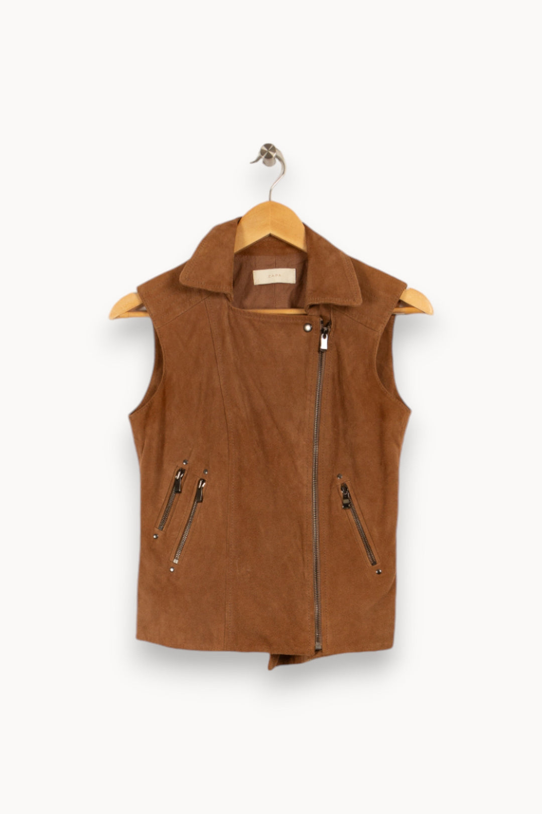 Gilet sans manches marron - Taille S/36