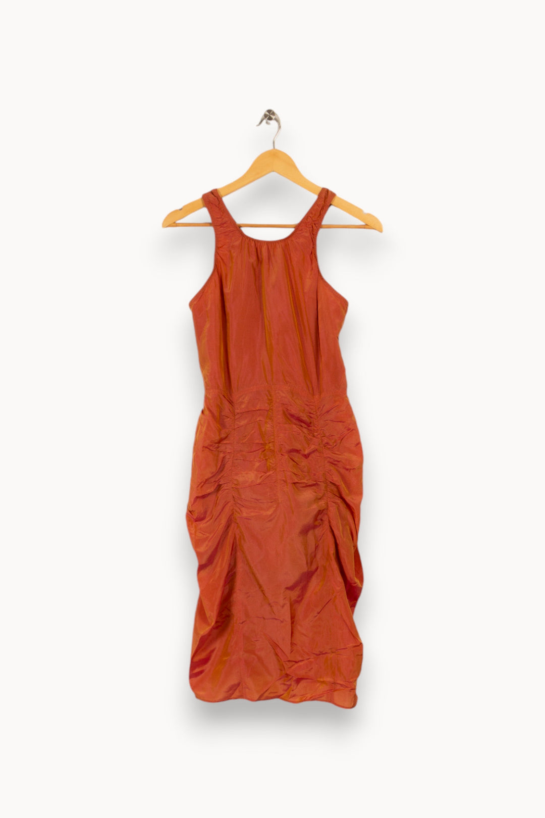 Robe orange satinée - Taille XS/34