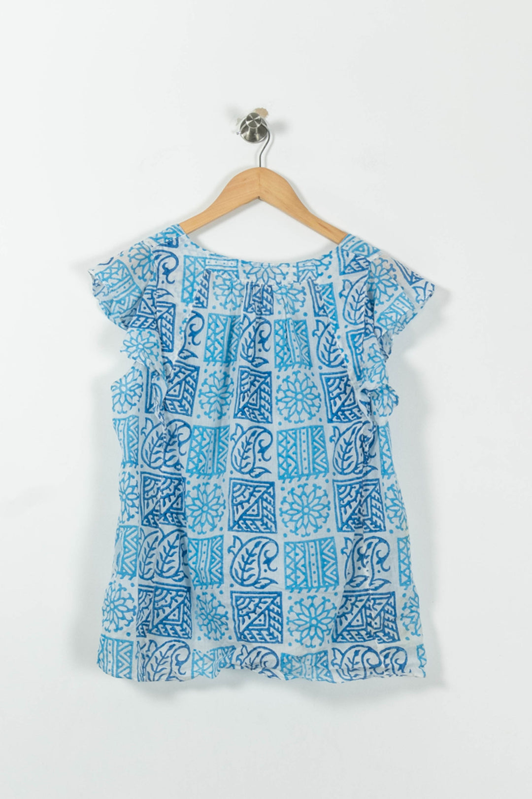 Blouse Bleu et Blanche - Taille XXL/44 de la marque Caroll | PARAD15987 - Vendu par Paradigme - Image 4