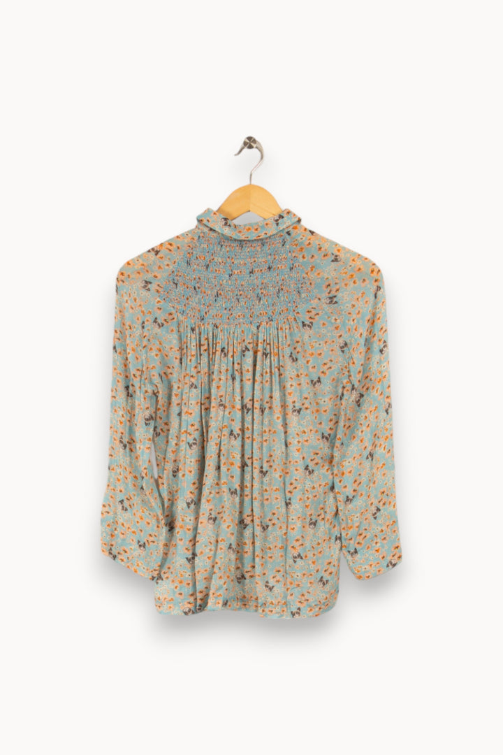 Chemise bleue à motifs - Taille XS/34