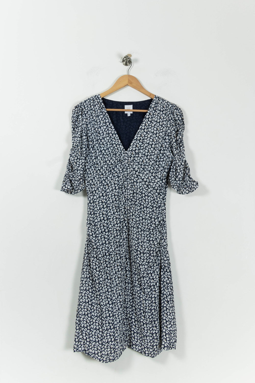 Robe Fleurie Bleue et Blanche - Taille L/40 de la marque Petite Mendigote | PARAD16013 - Vendu par Paradigme - Image 2